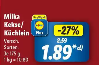 Lidl Milka Kekse/ Küchlein 175g Angebot