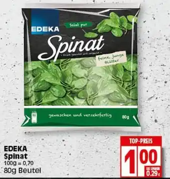 Elli Markt Edeka Spinat 80g Beutel Angebot