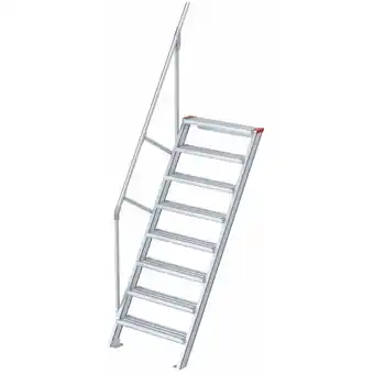 ManoMano Euroline - Treppe 60 Grad, 1000 mm Stufenbreite, 1 Handlauf 8 Stufen Angebot