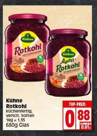 Elli Markt Kühne oder Rotkohl 680g Angebot