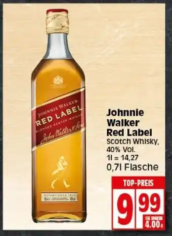 Elli Markt Johnnie Walker Red Label 0,7L Angebot