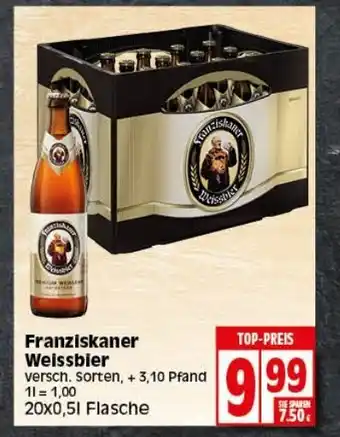 Elli Markt Franziskaner Weissbier 20x0,5L Angebot