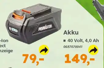 Globus Baumarkt PRIMASTER Akku Angebot