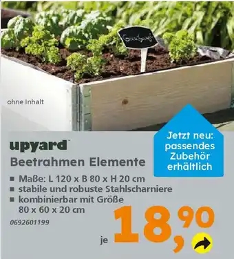 Globus Baumarkt upyard Beetrahmen Elemente Angebot