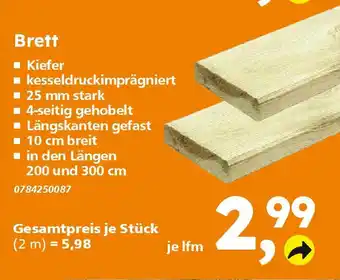 Globus Baumarkt Brett Angebot