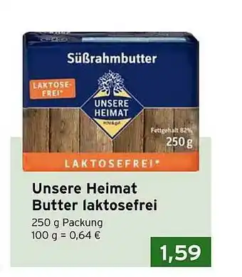 CAP Markt Unsere Heimat Butter Laktosefrei Angebot