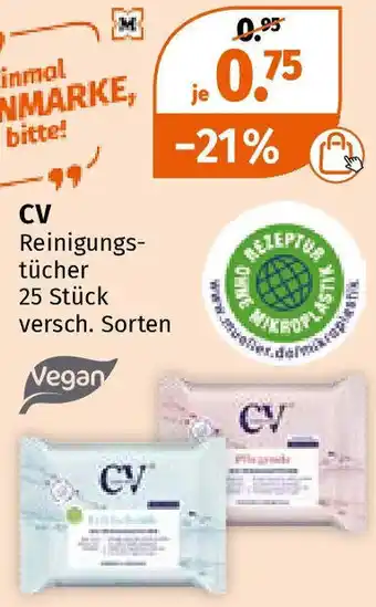 Müller CV Reinigungstücher 25 Stück Angebot