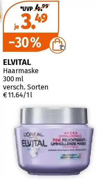 Müller ELVITAL Haarmaske 300 ml Angebot