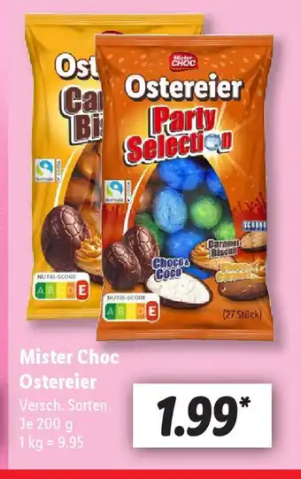 Lidl Mister Choc Ostereier 200g Angebot