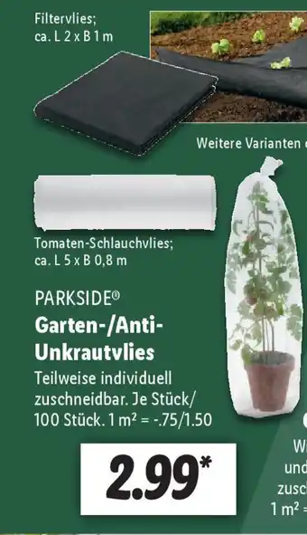 Lidl Garten-/Anti- Unkrautvlies Angebot