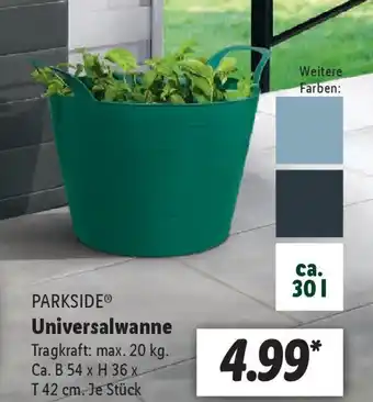 Lidl PARKSIDE® Universalwanne Angebot