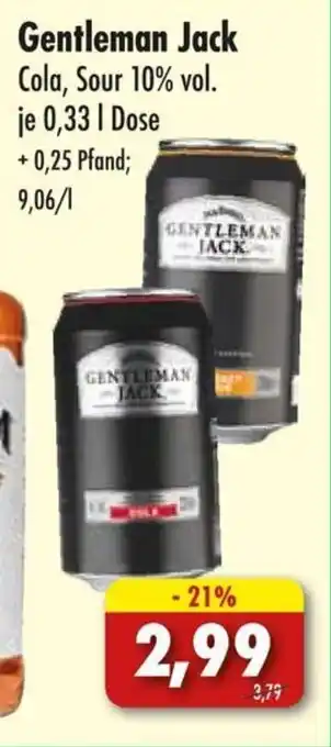 Lösch Depot Gentleman Jack Cola, Sour 10% vol. je 0,33 L Angebot