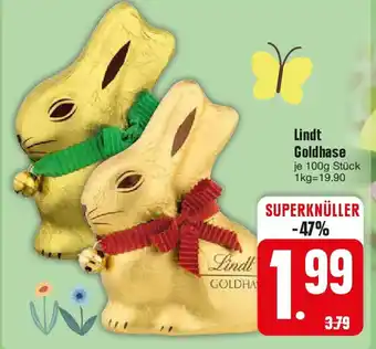 Edeka Lindt Goldhase 100g Stück Angebot