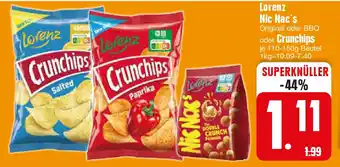 Edeka Lorenz Nic Nac's O oder Crunchips 110-150 g Becher Angebot