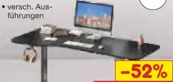 Netto Marken-Discount Höhenverstellbarer Schreibtisch Office Angebot