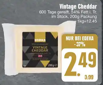 Edeka Vintage Cheddar 200 g Packung Angebot