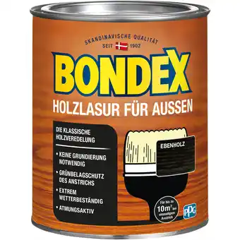 toom Baumarkt Bondex Holzlasur ebenholzfarben 750 ml Angebot