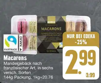 Edeka Macarons 144 g Packung Angebot