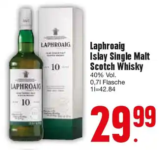 Edeka Laphroaig Islay Single Malt Scotch Whisky 0,7 l Flasche Angebot