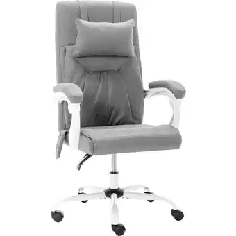 ManoMano Bonnevie - Massage-Bürostuhl Computerstuhl Ergonomisch,Gaming Chair Grau Stoff -DE70408 - Grau Angebot