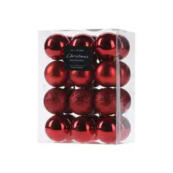 ManoMano Home Styling - Weihnachtskugel-Set, ø 3 cm, 24-teilig Angebot