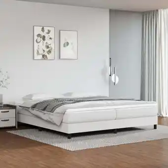 ManoMano Maisonchic - Boxspringbett,Schlafzimmerbett,Polsterbett,Hotellbett Weiß 200x200 cm Kunstleder DXJT361253 Angebot