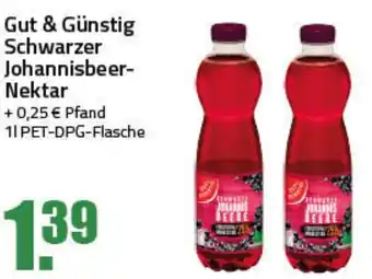 Ihr Frischmarkt Gut & Günstig Schwarzer Johannisbeer- Nektar 1L Angebot