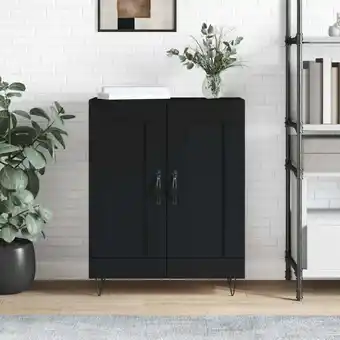 ManoMano Bonnevie - Sideboard,Küchenschrank,Kommode,Beistellschrank Schwarz 69,5x34x90 cm Holzwerkstoff CEIN573509 Angebot