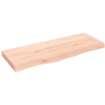 ManoMano Wandregal,Wandboard,Hängeregal für Wohnzimmer, Schlafzimmer, Flur, Badezimmer 100x40x6 cm Massivholz Eiche Unbehandelt DTHFF3 Angebot