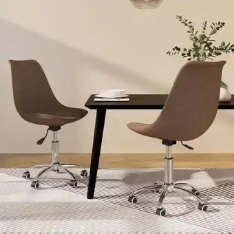 ManoMano 2 Stk. Esszimmerstühle Drehbar, Küchenstuhl, Bürostuhl, Barhocker Taupe Stoff LLOAQ236386 MaisonChic Angebot