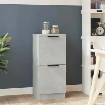 ManoMano Bonnevie - Sideboard, Kommode Betongrau für Wohnzimmer - Schrank Anrichte 30x30x70 cm Holzwerkstoff -FV12766 - Grau Angebot