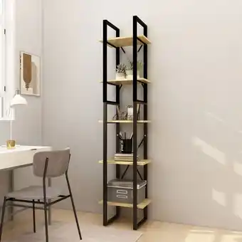 ManoMano Bonnevie - Bücherregal 5 Fächer Standregal - Raumteiler 40x30x175 cm Massivholz Kiefer BV555491 Braun Angebot