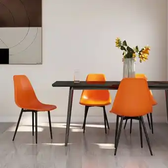 ManoMano 4 Stk. Esszimmerstühle Wohnzimmerstuhl Küchenstuhl Orange pp RKYJ73281 Maisonchic Angebot