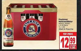 Edeka Paulaner Hefeweißbier Angebot