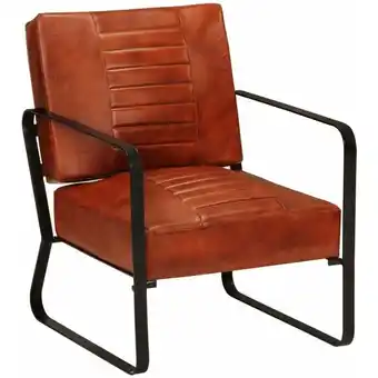 ManoMano Relax-Sessel,Relaxstuhl,Armlehnstuhl Loungesessel Braun 58,5x64x76 cm Echtleder -DE56044 - Braun Angebot