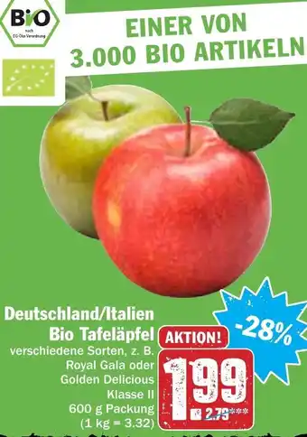 Hit Deutschland/Italien Bio Tafeläpfel 600 g Angebot