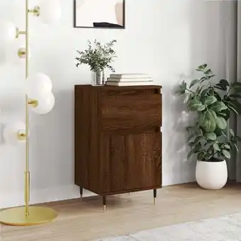 ManoMano Bonnevie - Sideboard 40x35x70 cm - Kommode für Wohnzimmer - Schrank Anrichte Braun Eichen-Optik Holzwerkstoff -FV30797 - Brau Angebot