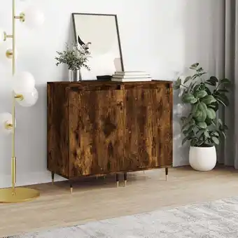 ManoMano Bonnevie - 2 Stk. Sideboards,Küchenschrank,Kommode,Beistellschrank Räuchereiche 40x35x70 cm Holzwerkstoff CEIN406139 Angebot