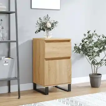 ManoMano Bonnevie - Sideboard Kommode für Wohnzimmer - Schrank Anrichte Sonoma-Eiche 40x35x70 cm Holzwerkstoff -FV94476 - Braun Angebot