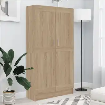 ManoMano Bücherregal,Stahlgestell Bücherschrank für Wohnzimmer, Büro Sonoma-Eiche 82,5x30,5x150 cm Holzwerkstoff -BNC33901 - Braun Angebot