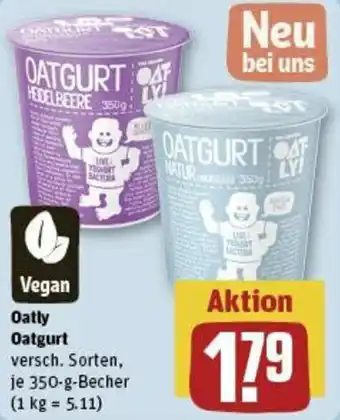 REWE Oatly Oatgurt 350-g-Becher Angebot