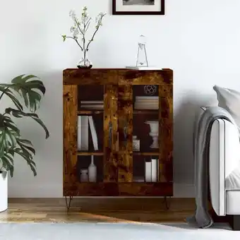 ManoMano Bonnevie - Sideboard,Küchenschrank,Kommode,Beistellschrank Räuchereiche 69,5x34x90 cm Holzwerkstoff CEIN587730 Angebot