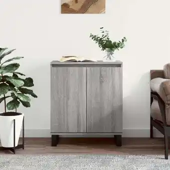 ManoMano Bonnevie - Sideboard Kommode für Wohnzimmer - Schrank Anrichte Grau Sonoma 60x35x70 cm Holzwerkstoff -FV18089 - Grau Angebot