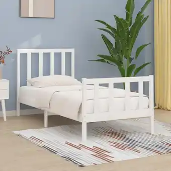 ManoMano Maisonchic - Massivholzbett,Schlafzimmerbett,Einzelbette,Bett für Jugendliche,Erwachsene, ältere Menschen Weiß 90x190 cm FBDS Angebot