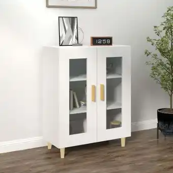 ManoMano Bonnevie - Sideboard Kommode Weiß für Wohnzimmer - Schrank Anrichte 69,5x34x90 cm Holzwerkstoff -FV85579 - Weiß Angebot