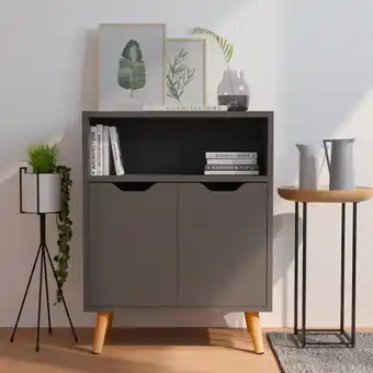 ManoMano Sideboard, Kommode, Küchenschrank, Beistellschrank, Anrichte für Wohnzimmer Grau 60x30x72 cm Holzwerkstoff LLLA733848 Maisonc Angebot