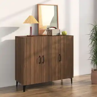 ManoMano Bonnevie - Sideboard Kommode für Wohnzimmer - Schrank Anrichte Braun Eichen-Optik 90x34x80 cm Holzwerkstoff -FV67043 - Braun Angebot