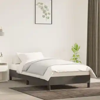 ManoMano Maisonchic - Bettgestell Einzelbett Bett für Schlafzimmer Dunkelgrau 80x200 cm Samt DE20169 - Grau Angebot