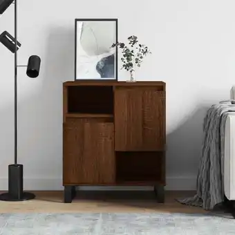 ManoMano Maisonchic - Sideboard, Kommode, Küchenschrank, Beistellschrank, Anrichte für Wohnzimmer Braun Eichen-Optik 60x35x70 cm Holzw Angebot