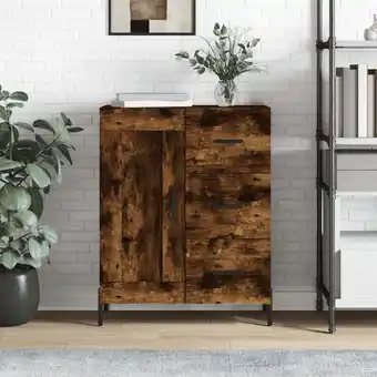 ManoMano Bonnevie - Sideboard,Küchenschrank,Kommode,Beistellschrank Räuchereiche 69,5x34x90 cm Holzwerkstoff CEIN402078 Angebot